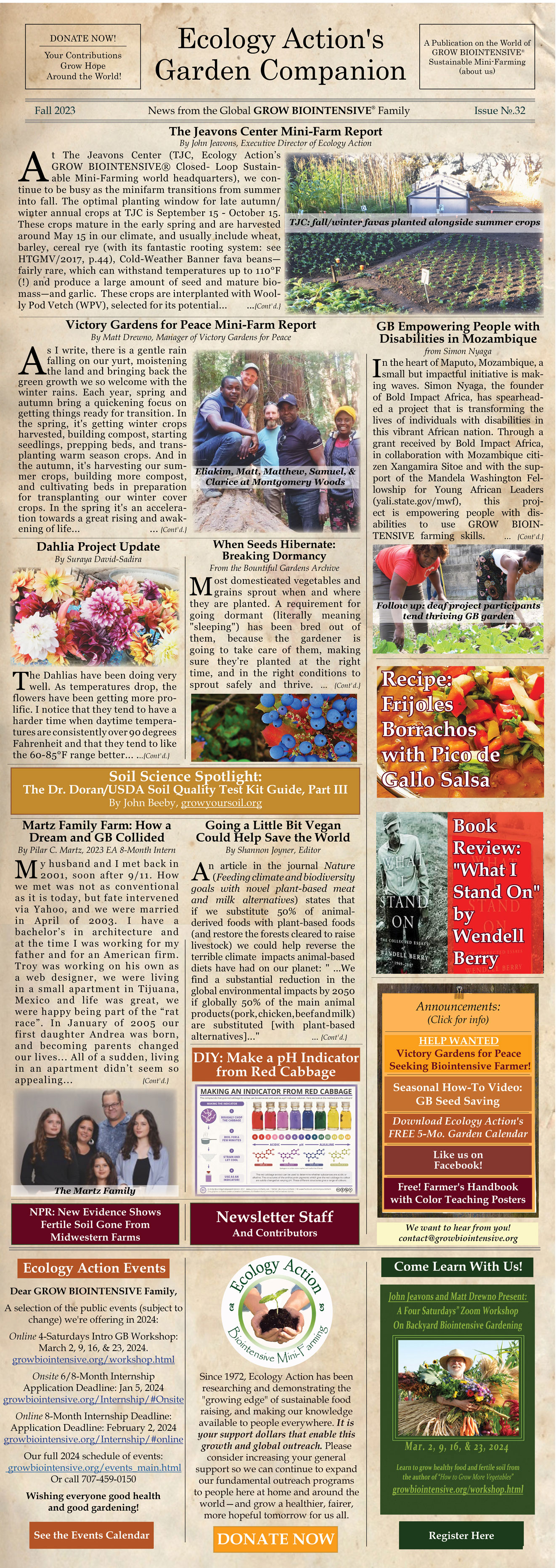 Garden Companion Newsletter Issue No. 30